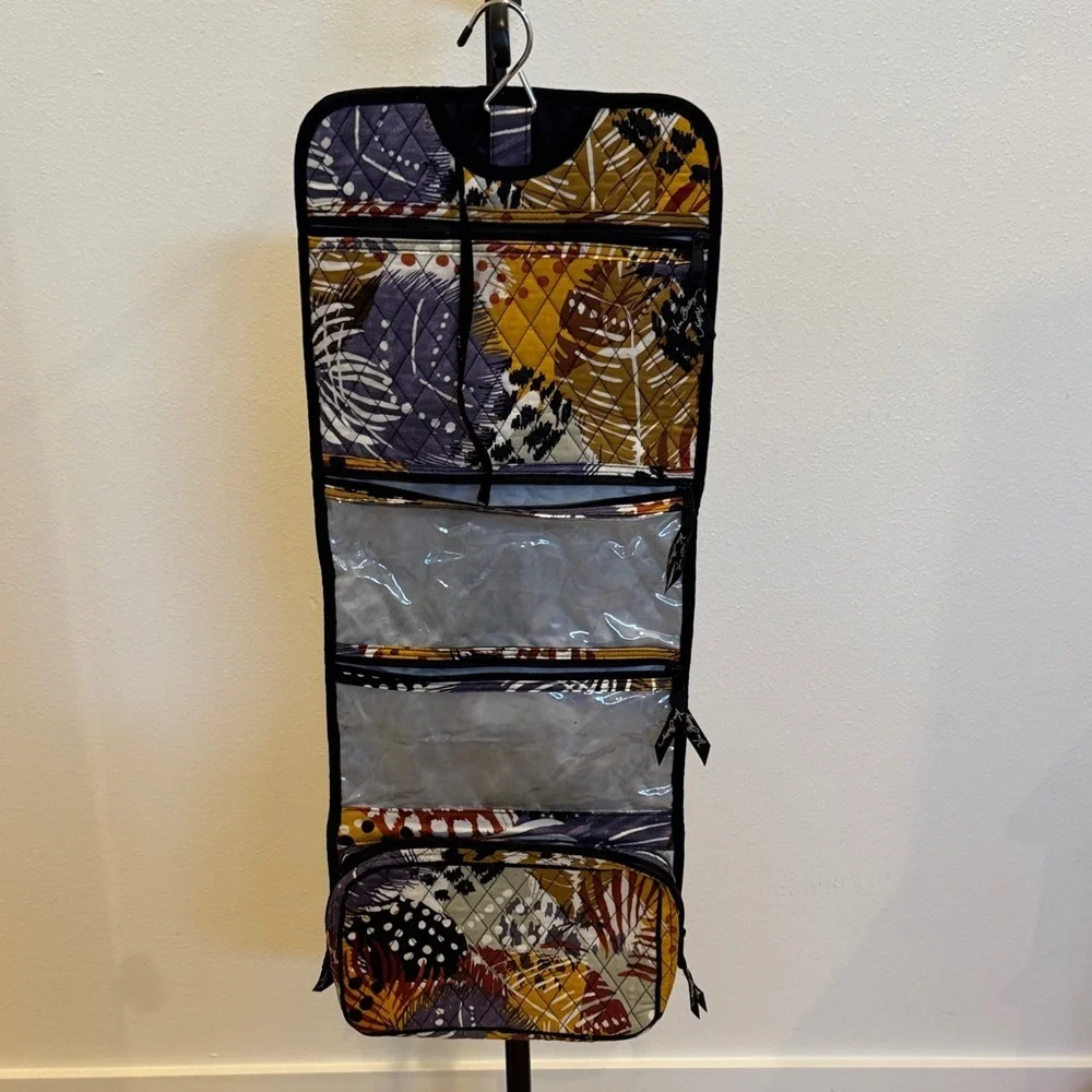 Vera Bradley Quilted Organizer in Yellow and Brown